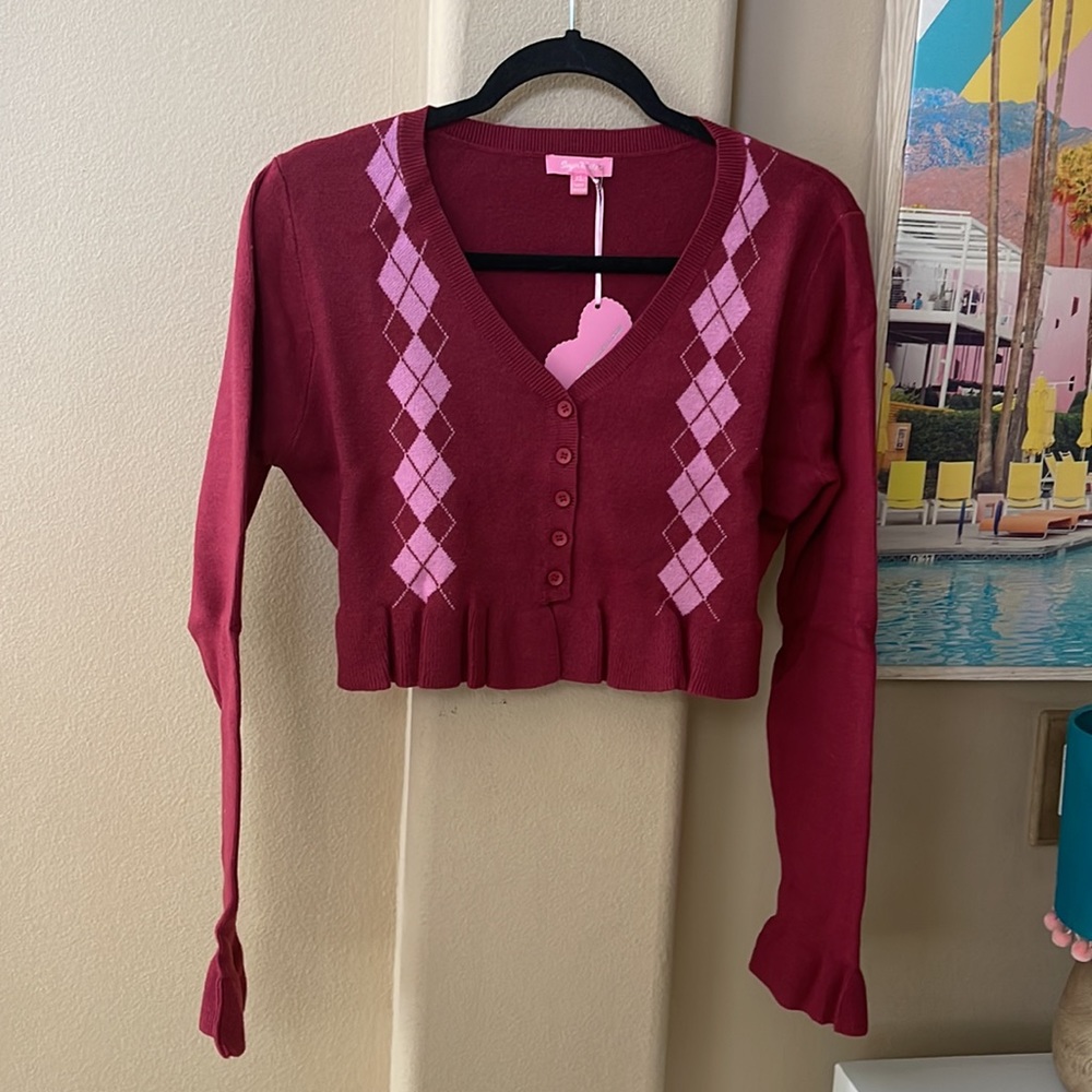 Sugar Thrillz Argyle SweaterNWT